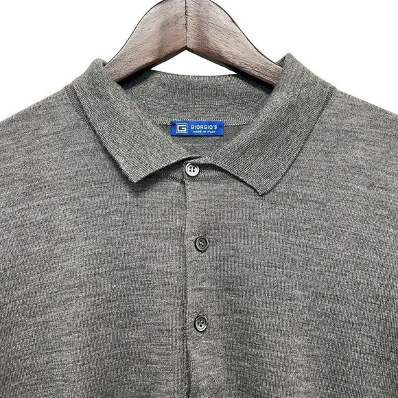 Giorgio's Made in Italy Collared Polo Short Sleeve Sweater Silk Set Of 3 Size XL - Picture 12 of 13